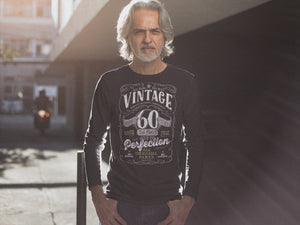 60th Birthday Gift For Men, 1963 Birthday Shirt, Vintage Aged To Perfection, Men and Women, Vintage 1963 Mostly Original Parts  V-60-1963